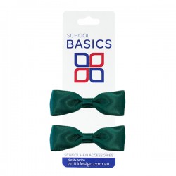 Bottle Pixie Satin bows  on clips Pair - 10 per pack